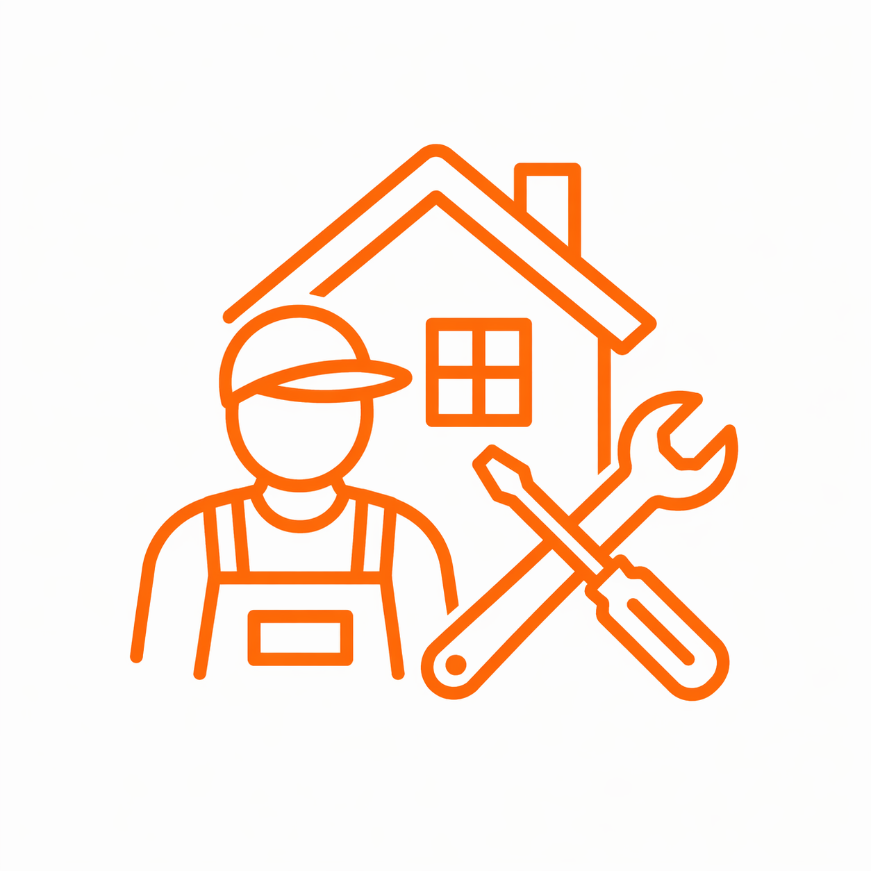 Icon für Hausmeisterservice, Objektbetreuung und Arbeiten rund um Haus, Hof und Gewerbe von Servicewelt Schäfer in Steinhagen.